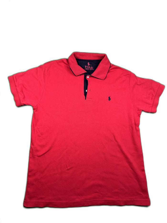 Polo Ralph Lauren Polo Shirt Red Preppy 100% Cotton Vintage Retro Y2k