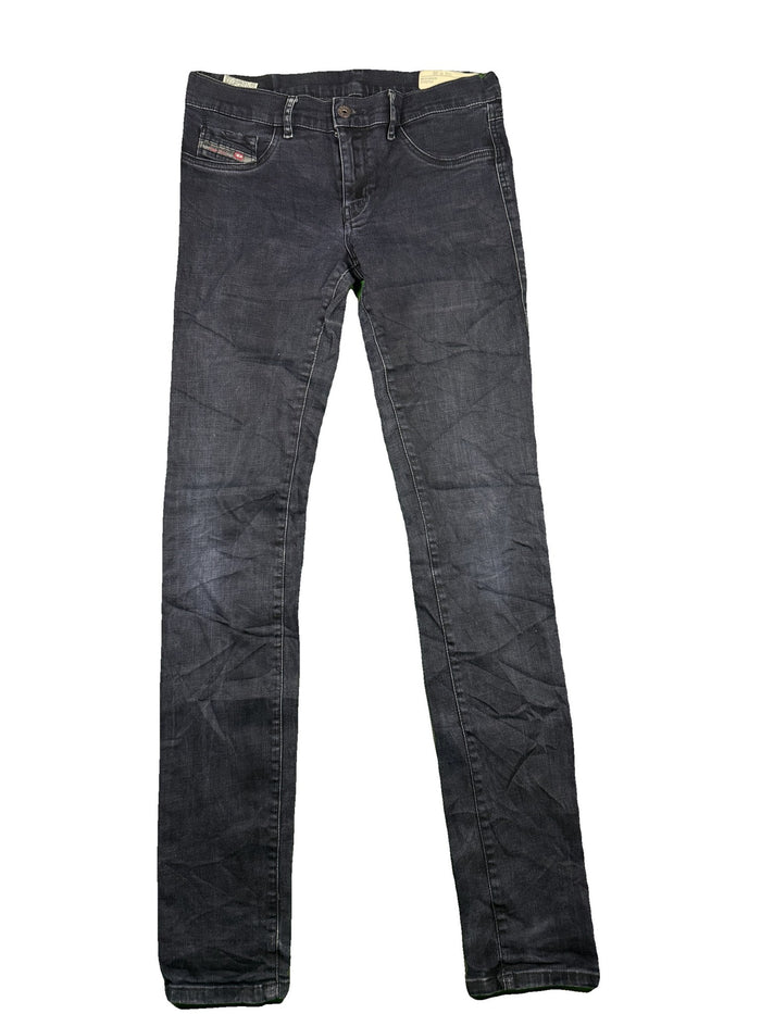 Diesel Livier Jeans Black Minimal Cotton Elastane Super Slim