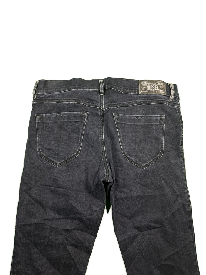 Diesel Livier Jeans Black Minimal Cotton Elastane Super Slim