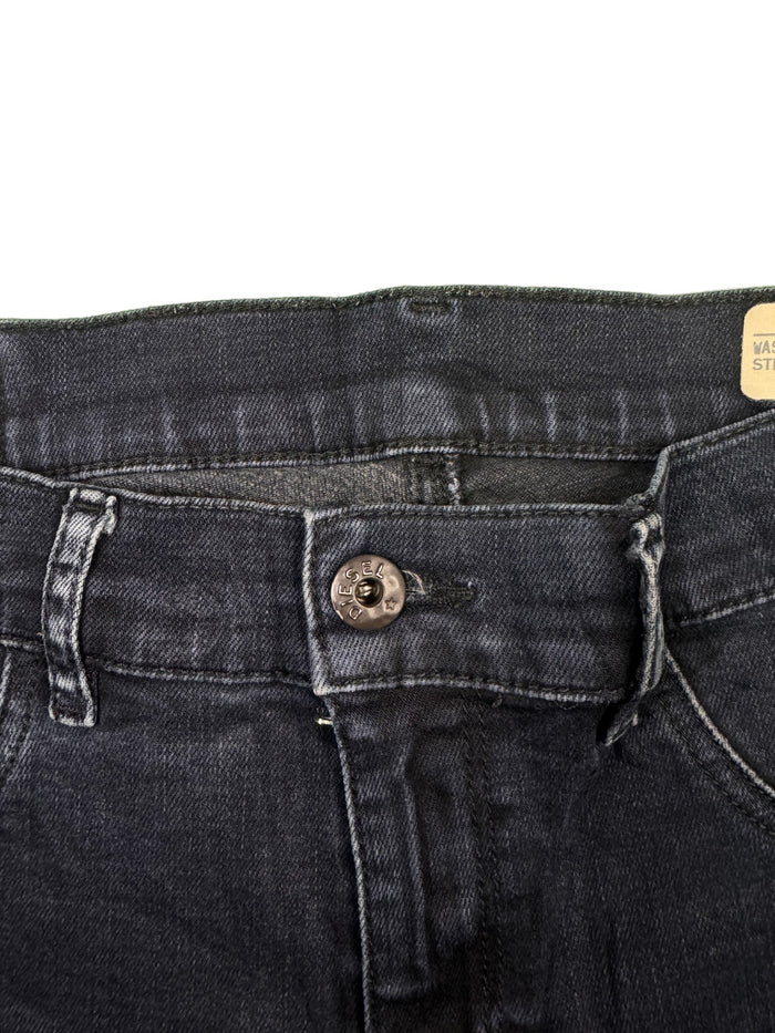 Diesel Livier Jeans Black Minimal Cotton Elastane Super Slim