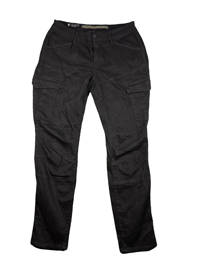 G-Star Raw Cargo Trousers Black Workwear Cotton Elastane