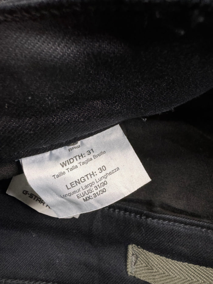 G-Star Raw Cargo Trousers Black Workwear Cotton Elastane