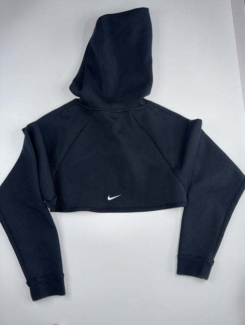 Nike Dri-FIT Cropped Hoodie Black XS Women's Athletic Crop Top