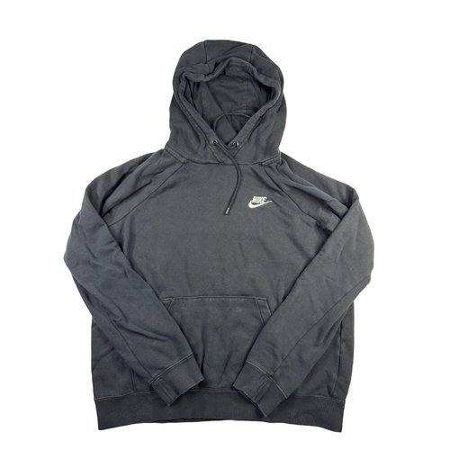 Nike Vintage Y2K Hoodie Black Small Swoosh Pullover Hoodie M
