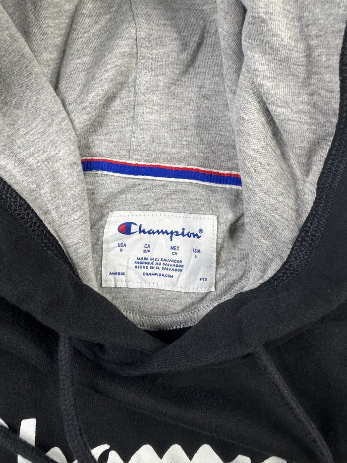 Champion Vintage Hoodie Schwarz Größe S