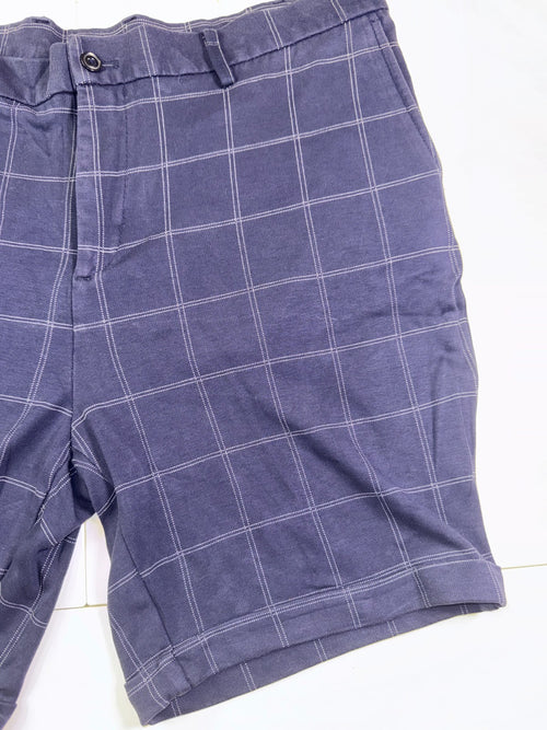 Zara Vintage Y2K Shorts Checkered Blue Size EU 46