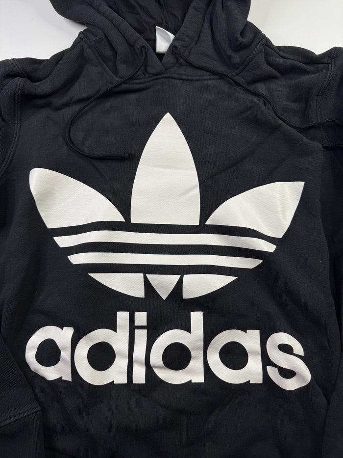 Adidas Vintage Trefoil Hoodie Schwarz Größe S