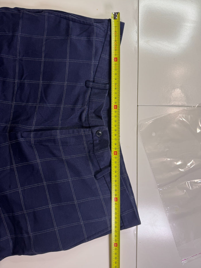 Zara Vintage Y2K Shorts Checkered Blue Size EU 46