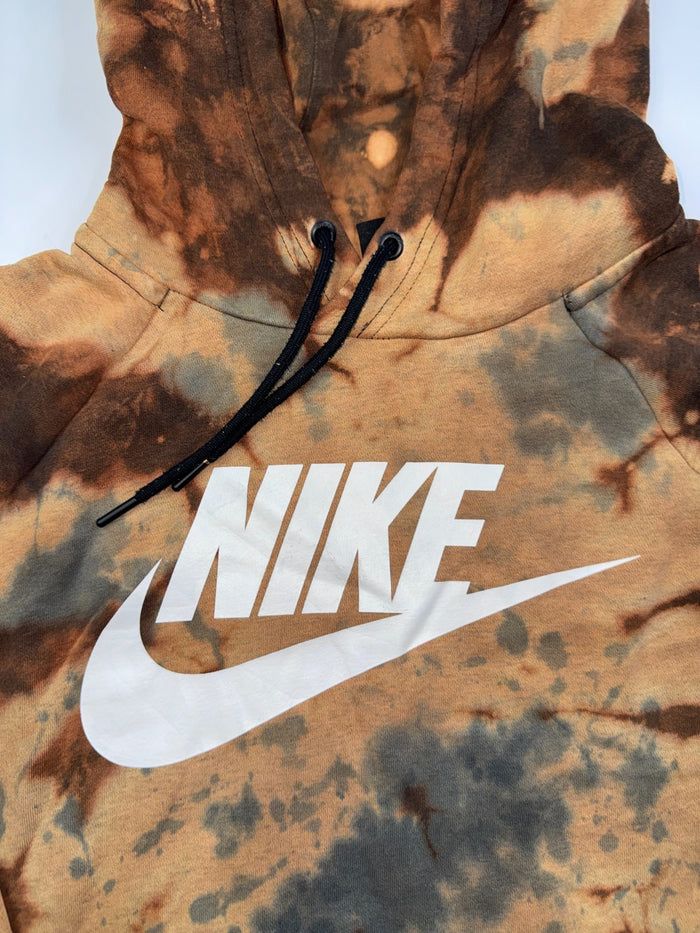 Nike Hoodie Batik Braun M