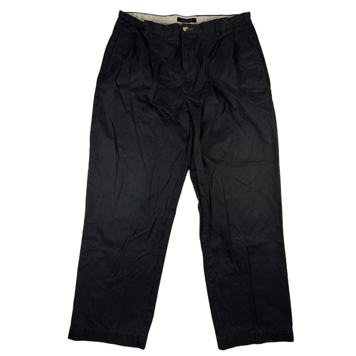 Tommy Hilfiger Pants Vintage Y2K Black Relaxed Straight Fit W38 L30