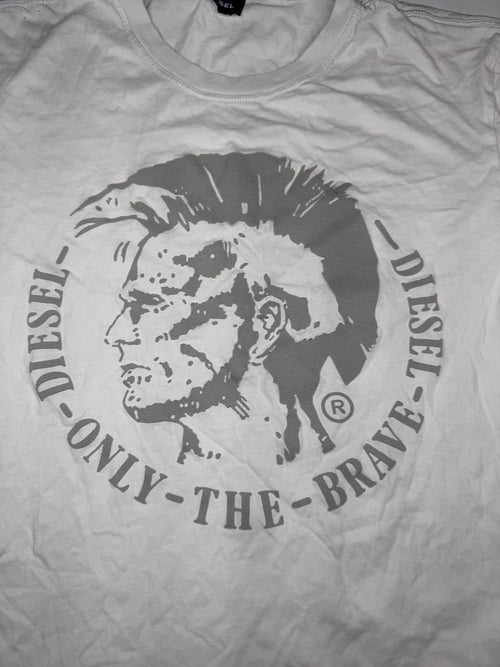 Diesel Only The Brave Graphic T-Shirt White M/L