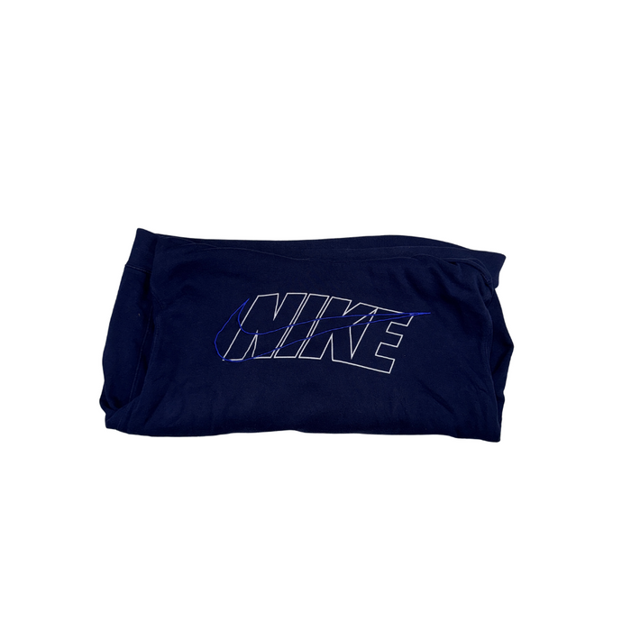 Nike Vintage Y2K Hoodie Blau L Swoosh Logo Streetwear