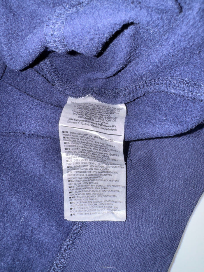 Nike Vintage Y2K Hoodie Blau L Swoosh Logo Streetwear