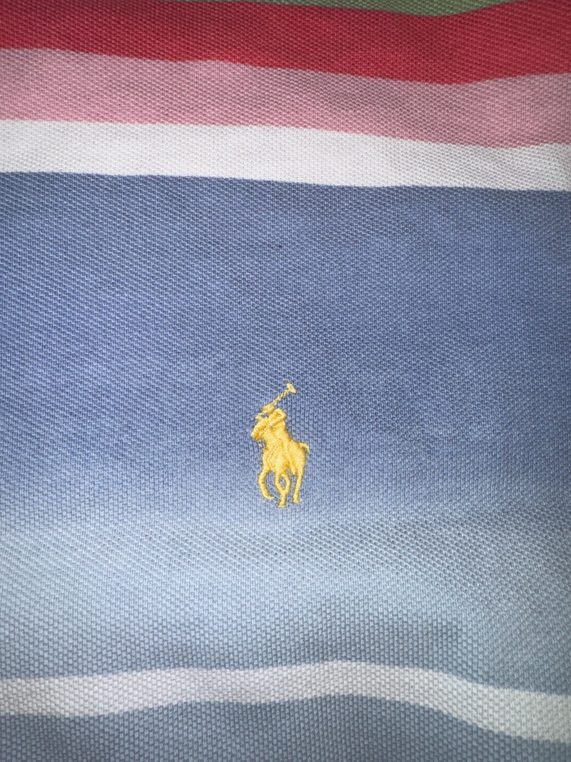 Polo Ralph Lauren Striped Sweatshirt Y2K Multicolor Size L