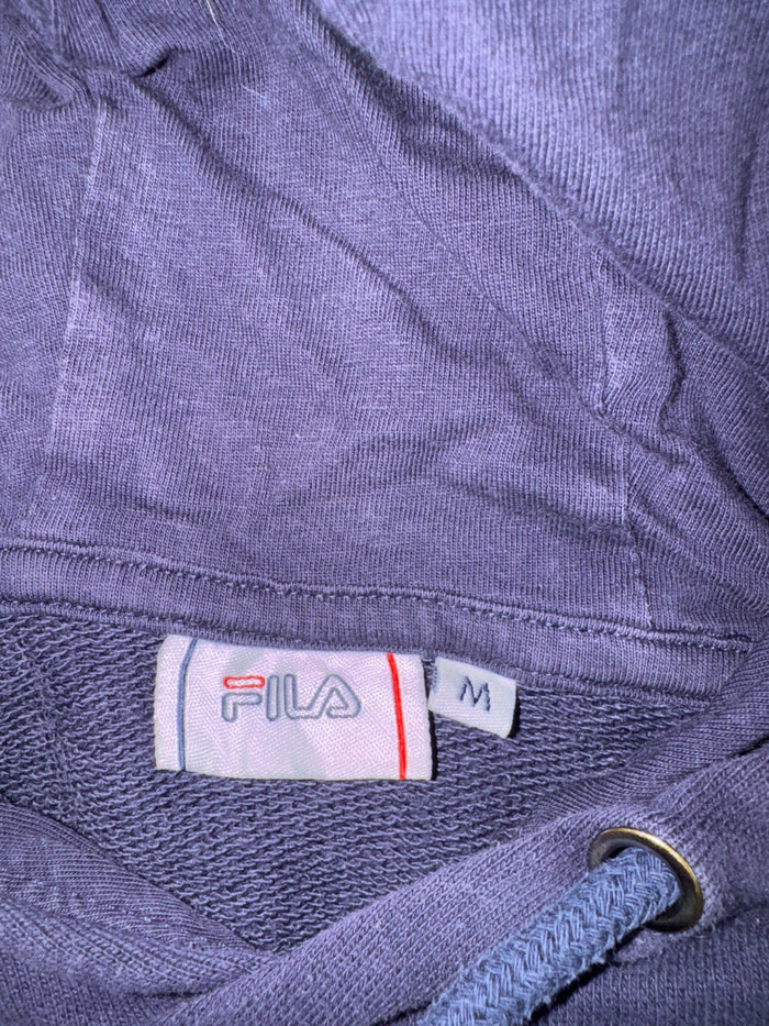 FILA Vintage Y2K Hoodie Navy Blau Größe M