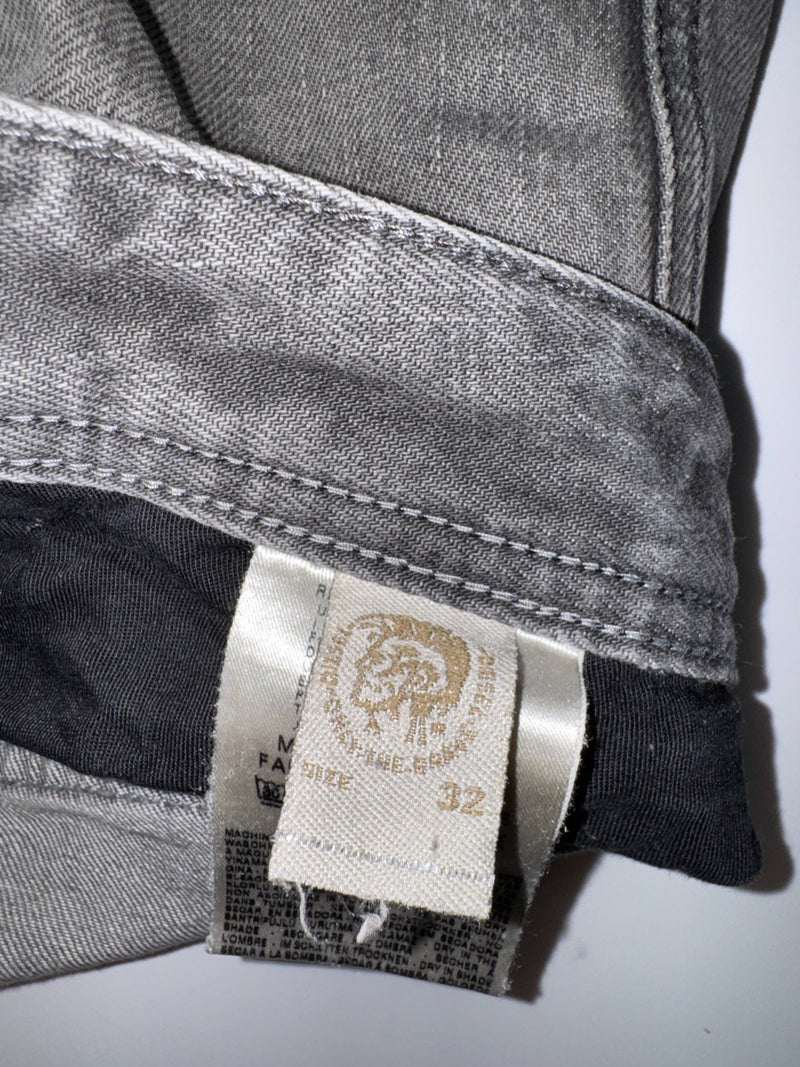 Diesel Poiak Vintage Jeans W32 L34 Grey Straight Denim