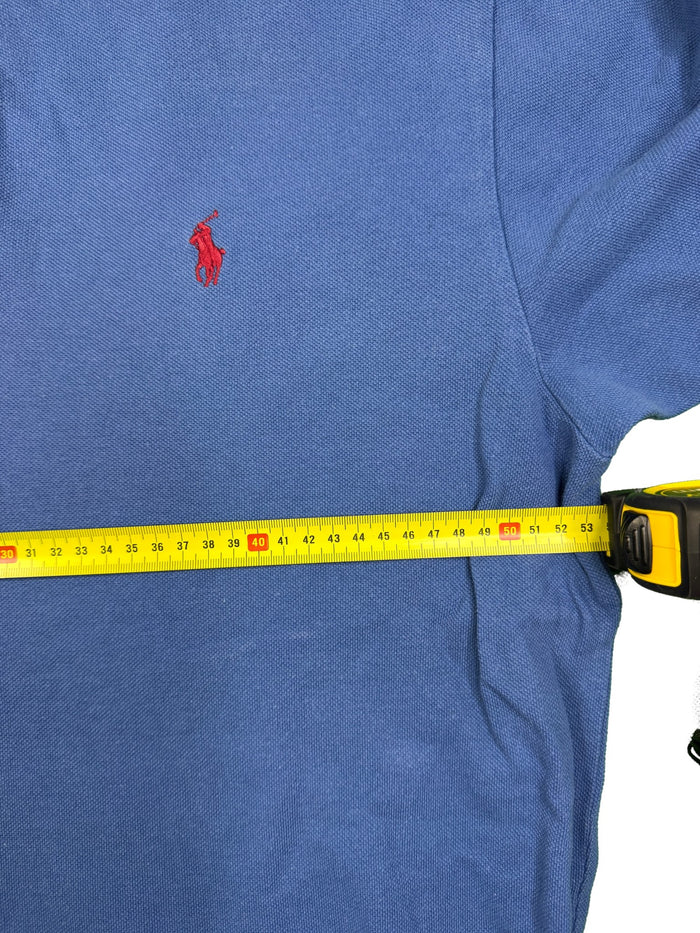 Polo Ralph Lauren Polo Shirt Blue Preppy 100% Cotton Vintage Y2k