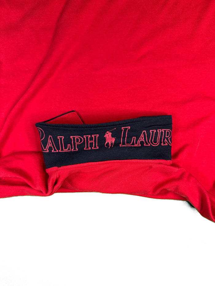 Polo Ralph Lauren Polo Shirt Red Preppy 100% Cotton Vintage Retro Y2k