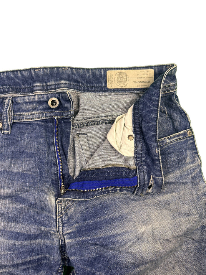 Diesel Thommer Jeans Blue Streetwear Cotton Elastane Slim Skinny