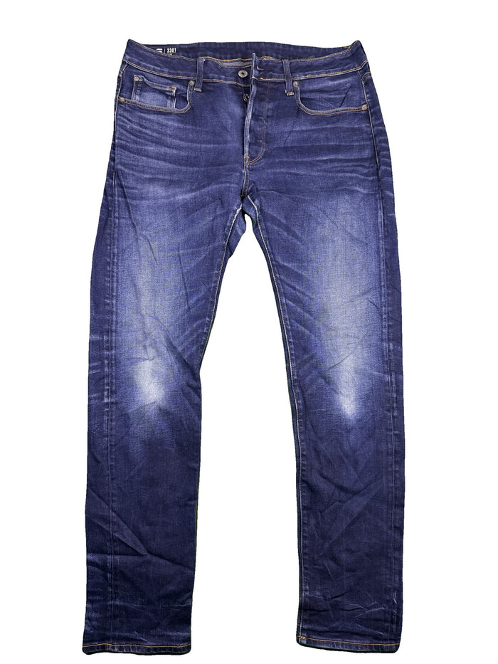 G-Star Raw 3301 Slim men's navy jeans streetwear
