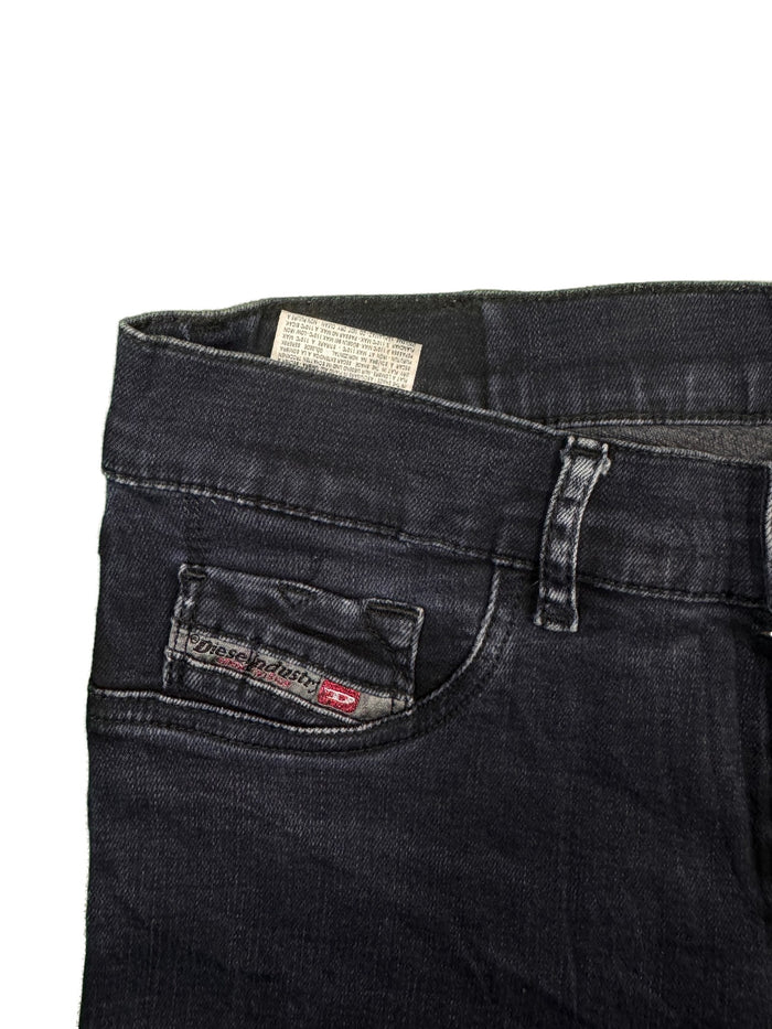Diesel Livier Jeans Black Minimal Cotton Elastane Super Slim