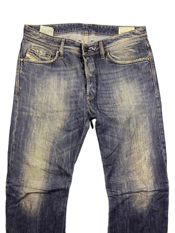 Diesel Rombee-XT jeans blue cotton regular slim carrot streetwear