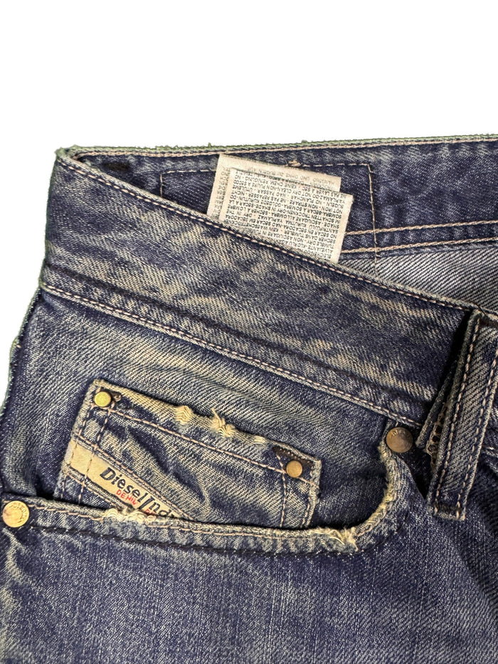 Diesel Rombee-XT jeans blue cotton regular slim carrot streetwear