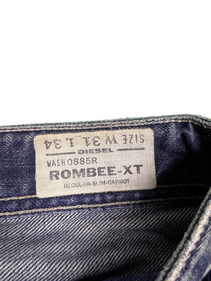 Diesel Rombee-XT jeans blue cotton regular slim carrot streetwear