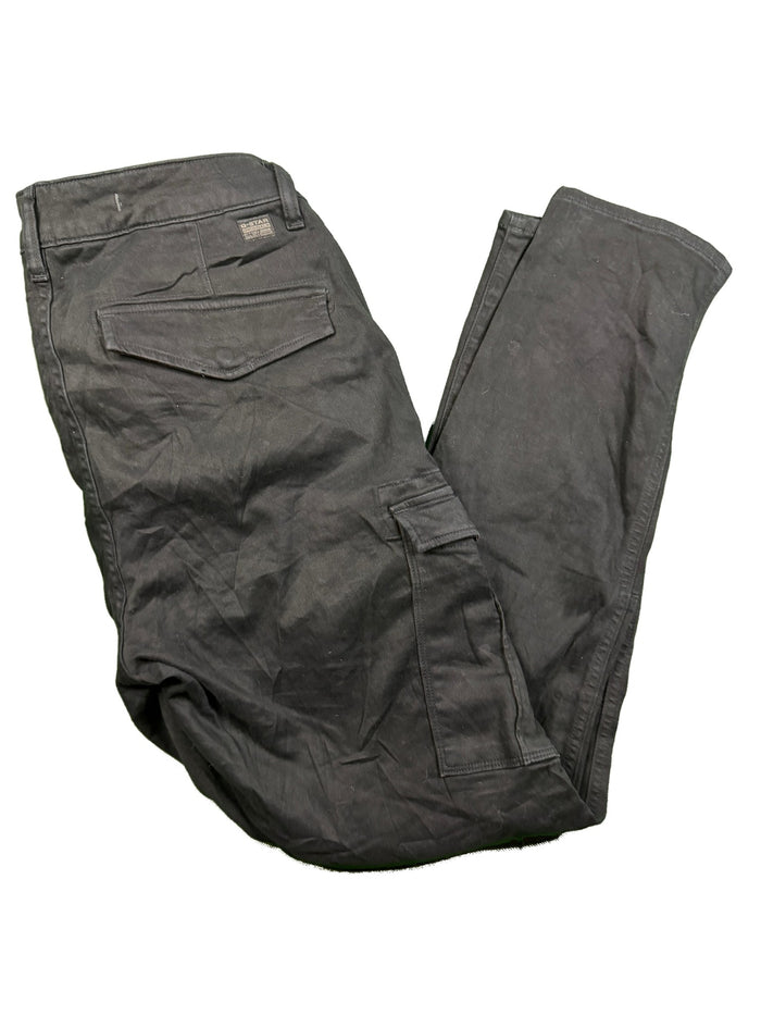 G-Star Raw Cargo Trousers Black Workwear Cotton Elastane
