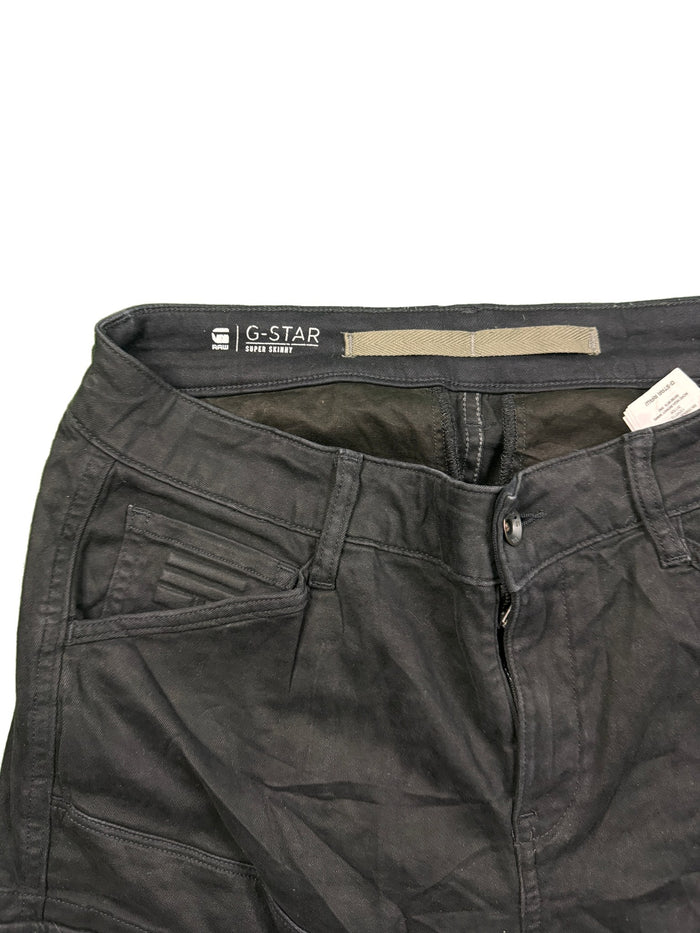 G-Star Raw Cargo Trousers Black Workwear Cotton Elastane