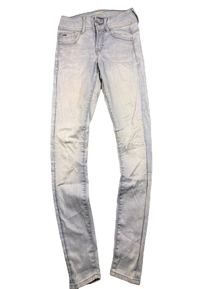 RAW Jeans Light Blue Streetwear Cotton Lyocell Elastomultiester Elastane Skinny