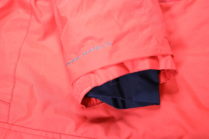 Columbia Jacket Omni-Shield Waterproof Hooded Red Outdoor Jacket Size XL