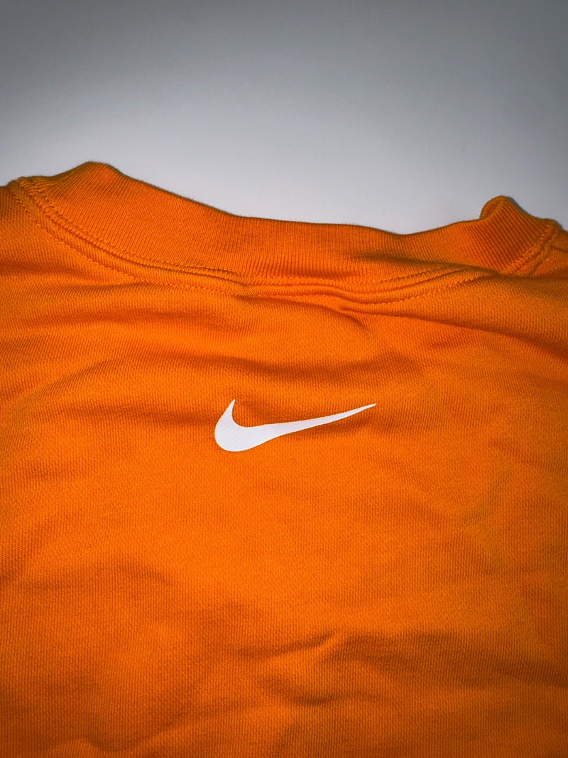Nike Swoosh Cropped Sweatshirt Orange Size S