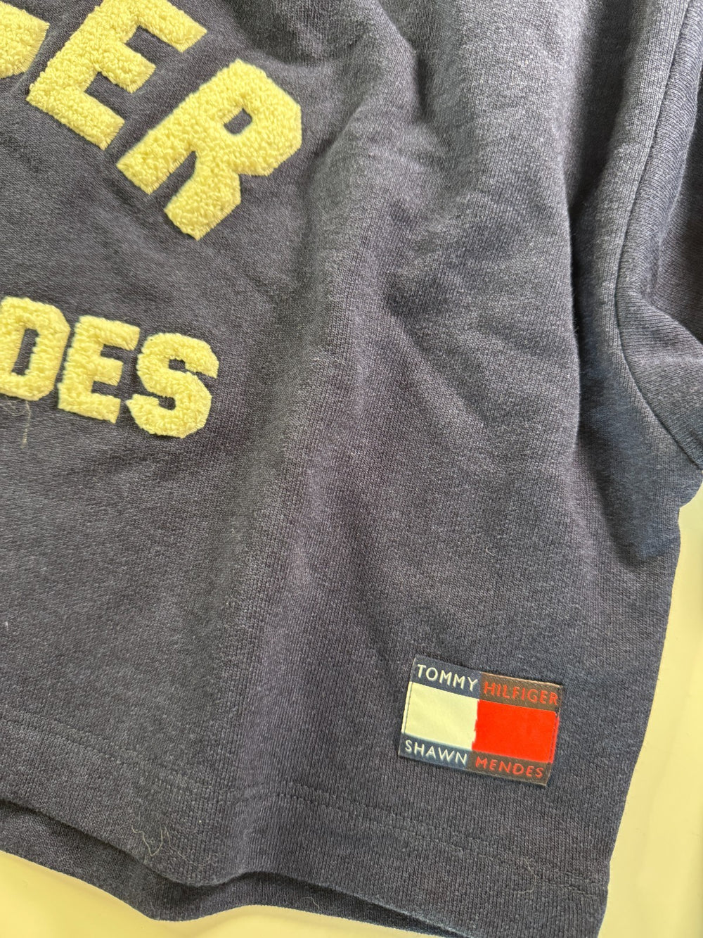 Tommy Hilfiger x Shawn Mendes Hoodie Navy Logo Spell Out Size L NEW — 6