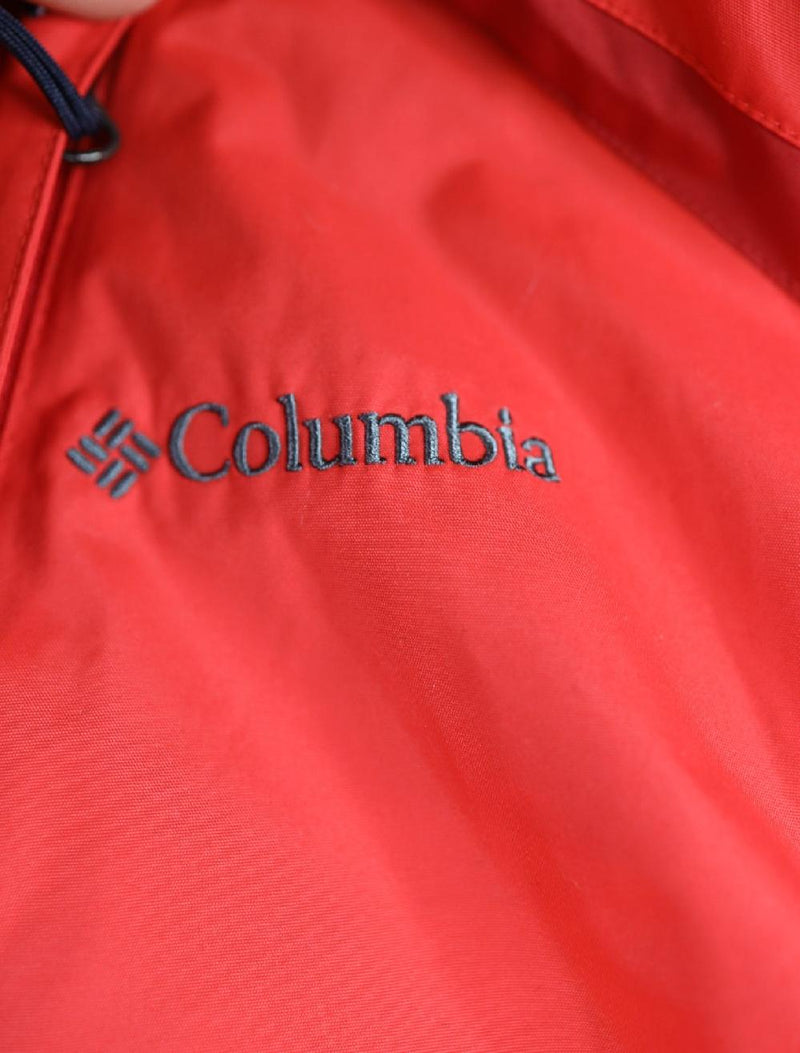 Columbia Jacket Omni-Shield Waterproof Hooded Red Outdoor Jacket Size XL