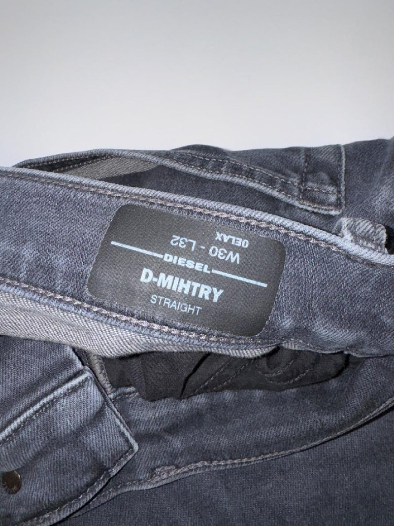 Diesel Vintage/Y2K D-Mihtry Jeans W30 L32 Grey Straight Denim