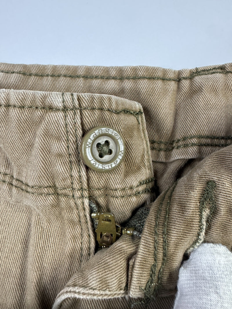 Wrangler Cargo Pants Relaxed Fit Vintage Y2K Brown Khaki W32 L30