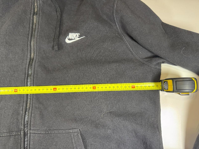 Nike Hoodie Full Zip Black XXL Embroidered Logo Sweatshirt