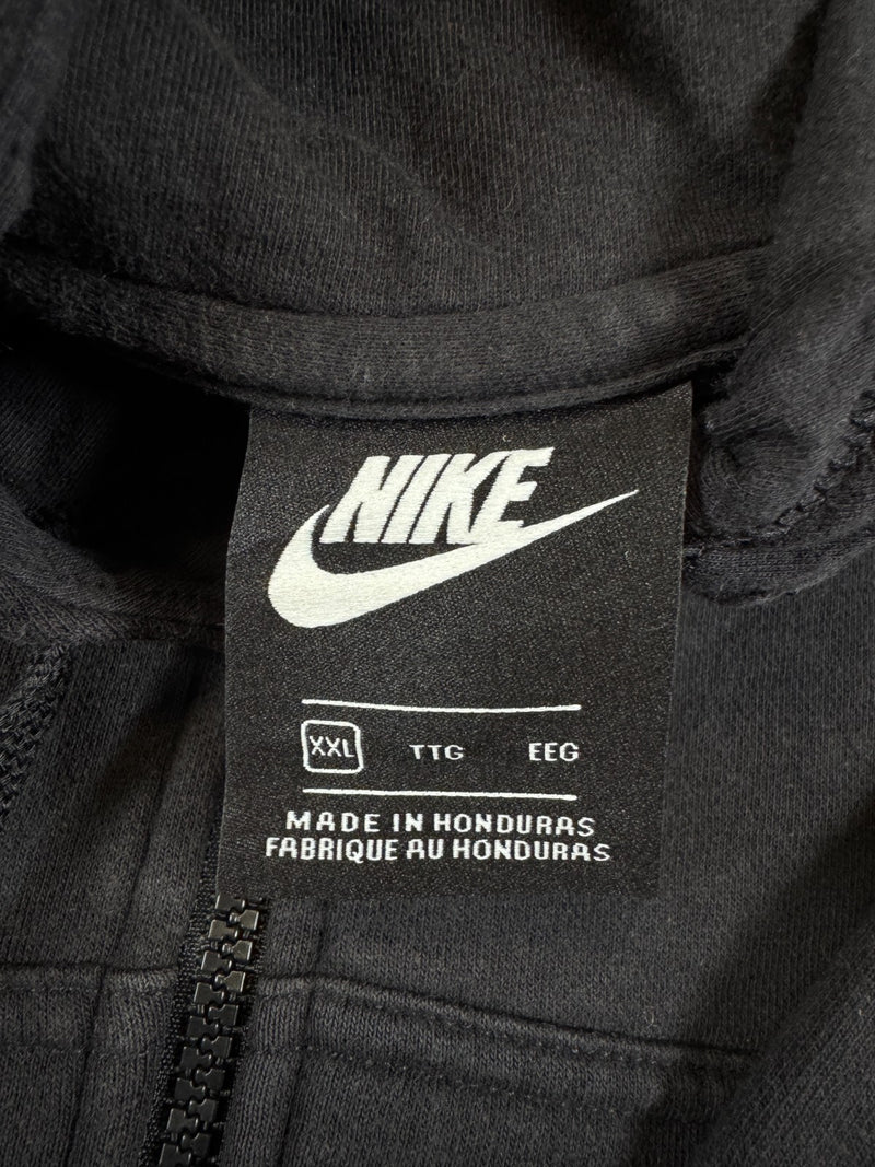 Nike Hoodie Full Zip Black XXL Embroidered Logo Sweatshirt