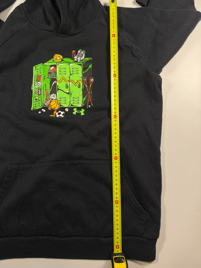 Under Armour Locker Graphic Hoodie Black Youth XL