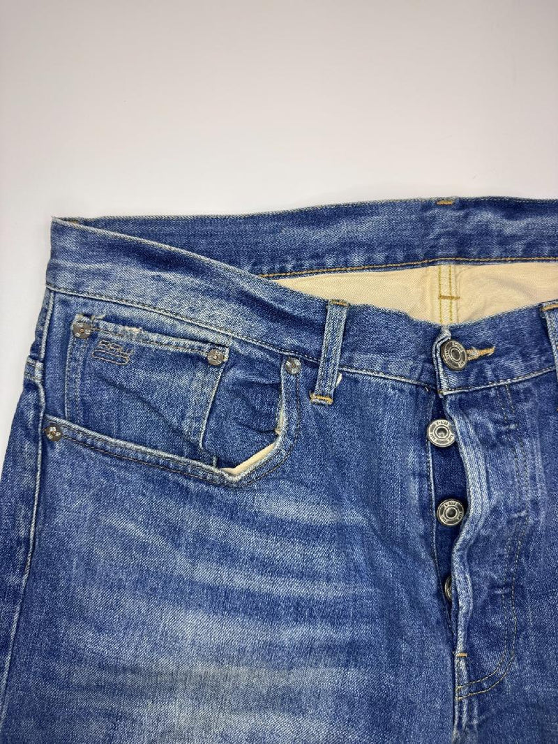 G-Star RAW 3301 Jeans Blue Denim Straight Fit Button Fly
