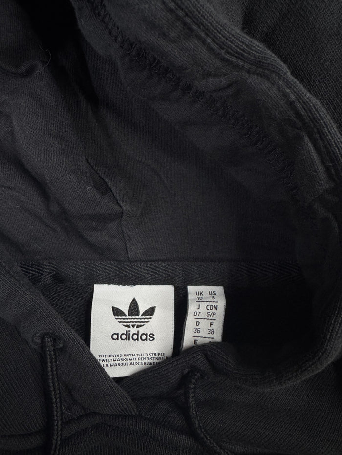 Adidas Vintage Trefoil Hoodie Schwarz Größe S