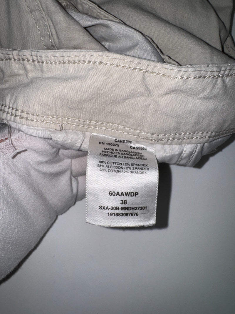 Wrangler Cargo Shorts Vintage Y2K Beige Grey Relaxed Fit W34 38