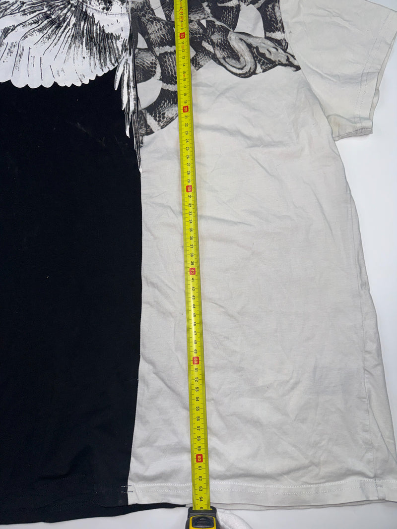 Marcelo Burlon County of Milan Snake Wings T-Shirt Black White Size XL