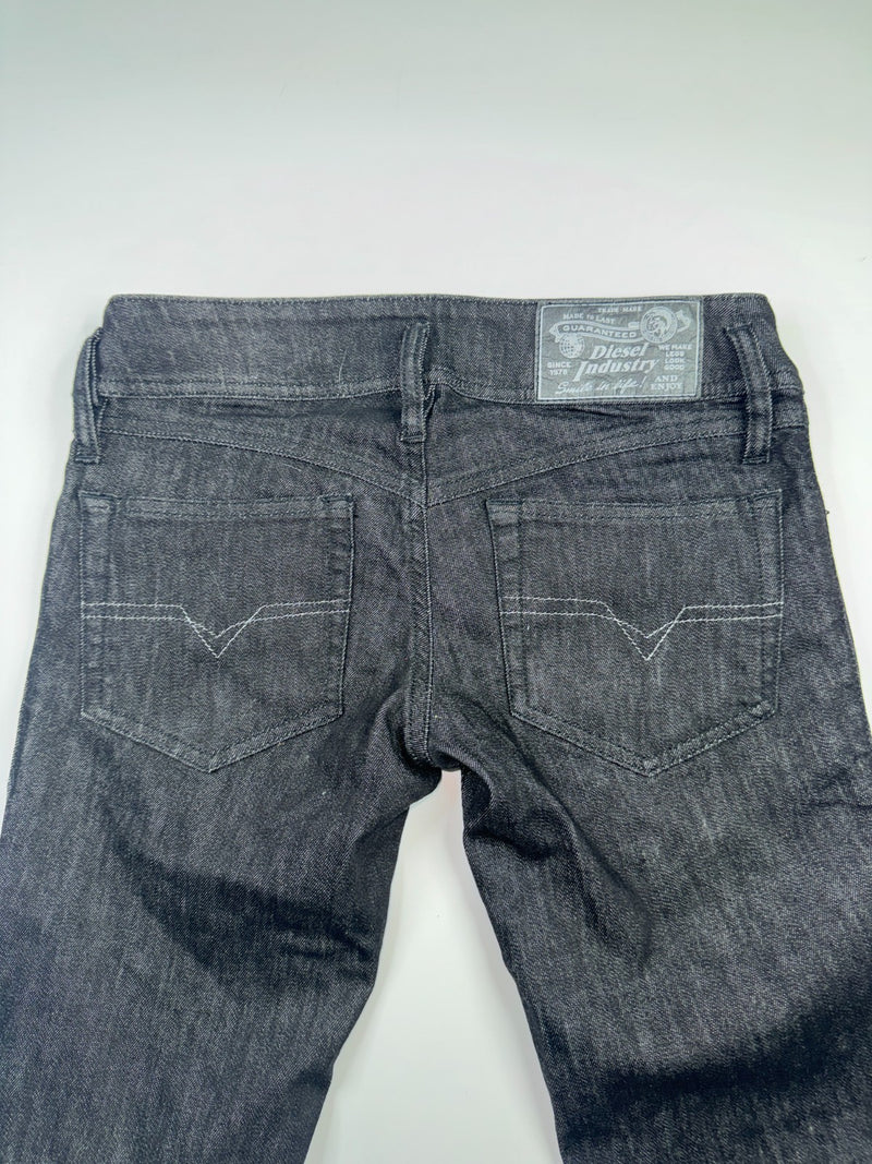 Diesel Matic Stretch Slim Tapered Jeans Black W26 L32