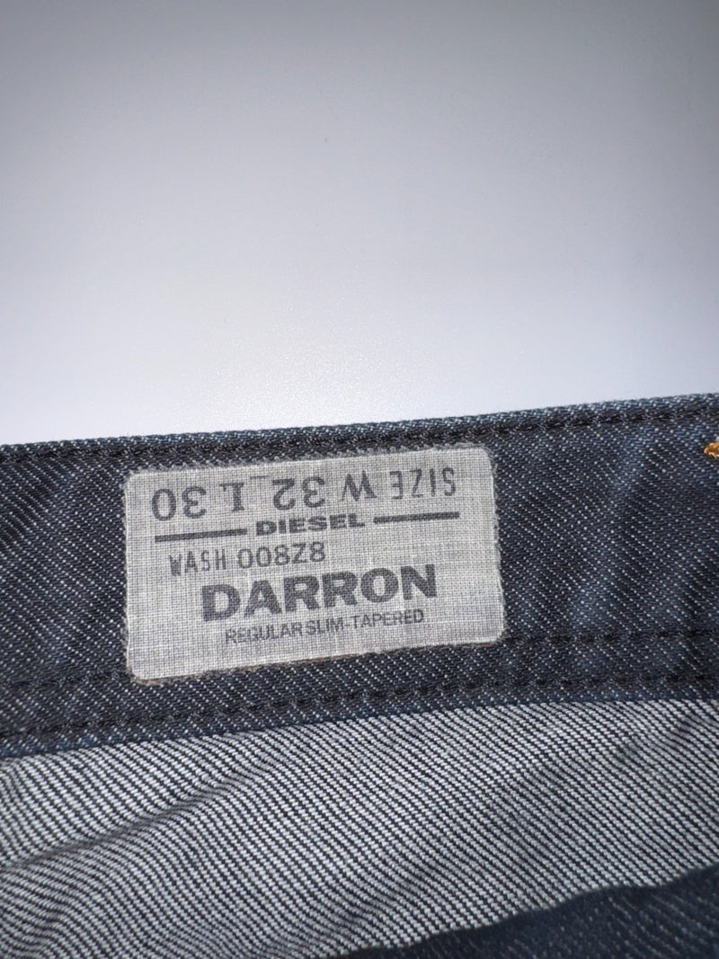 Diesel Darron Vintage Jeans W32 L30 Dark Blue Slim Tapered Denim