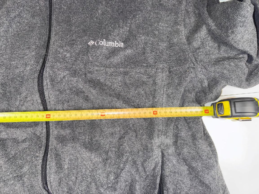 Columbia Full Zip Fleece Jacket Grey XXL Outdoor Hiking — 6