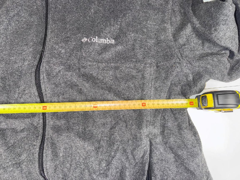 Columbia Full Zip Fleece Jacket Grey XXL Outdoor Hiking