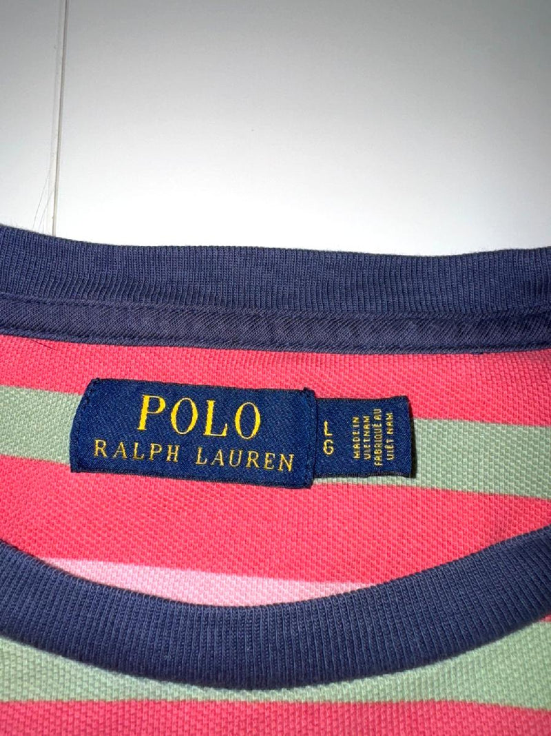 Polo Ralph Lauren Striped Sweatshirt Y2K Multicolor Size L