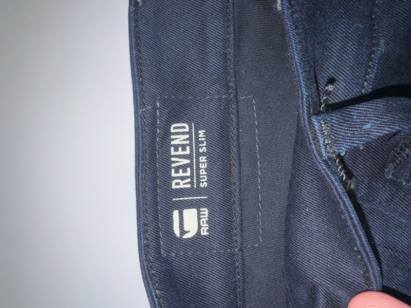 G-Star Raw Revend Super Slim Jeans Dark Blue W30 L34